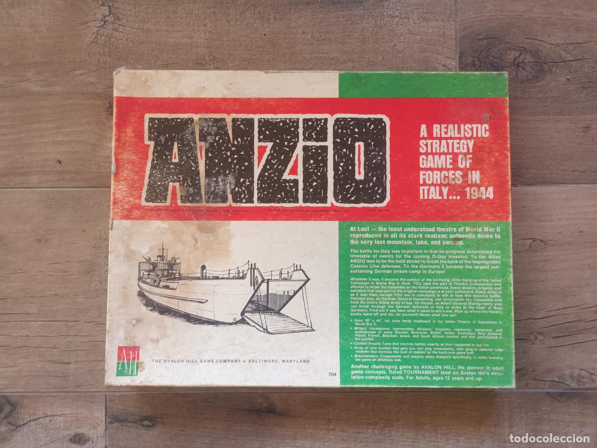Juegos de mesa: JUEGO GUERRA TIPO NAC ANZIO ITALY 1944. COPYRIGHT 1969 BALTIMORE PINTED USA.