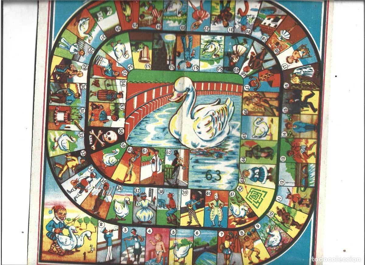 Juegos de mesa: ANTICUA CARTULINA CON EL JUEGO DE LA OCA