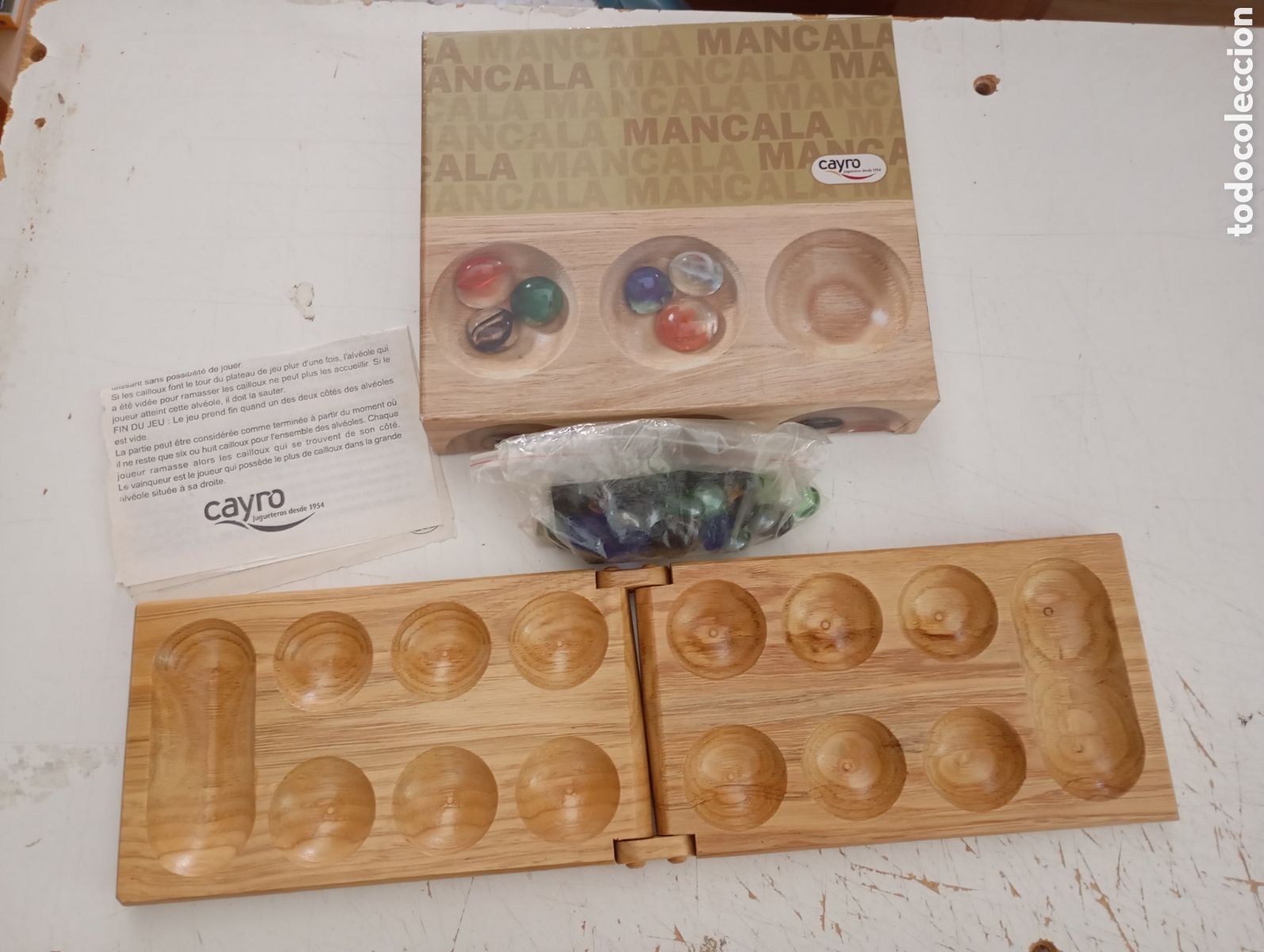 Juegos de mesa: MANCALA. JUEGO AFRICANO DE ESTRATEGIA. MARCA CAYRO - COMPLETO