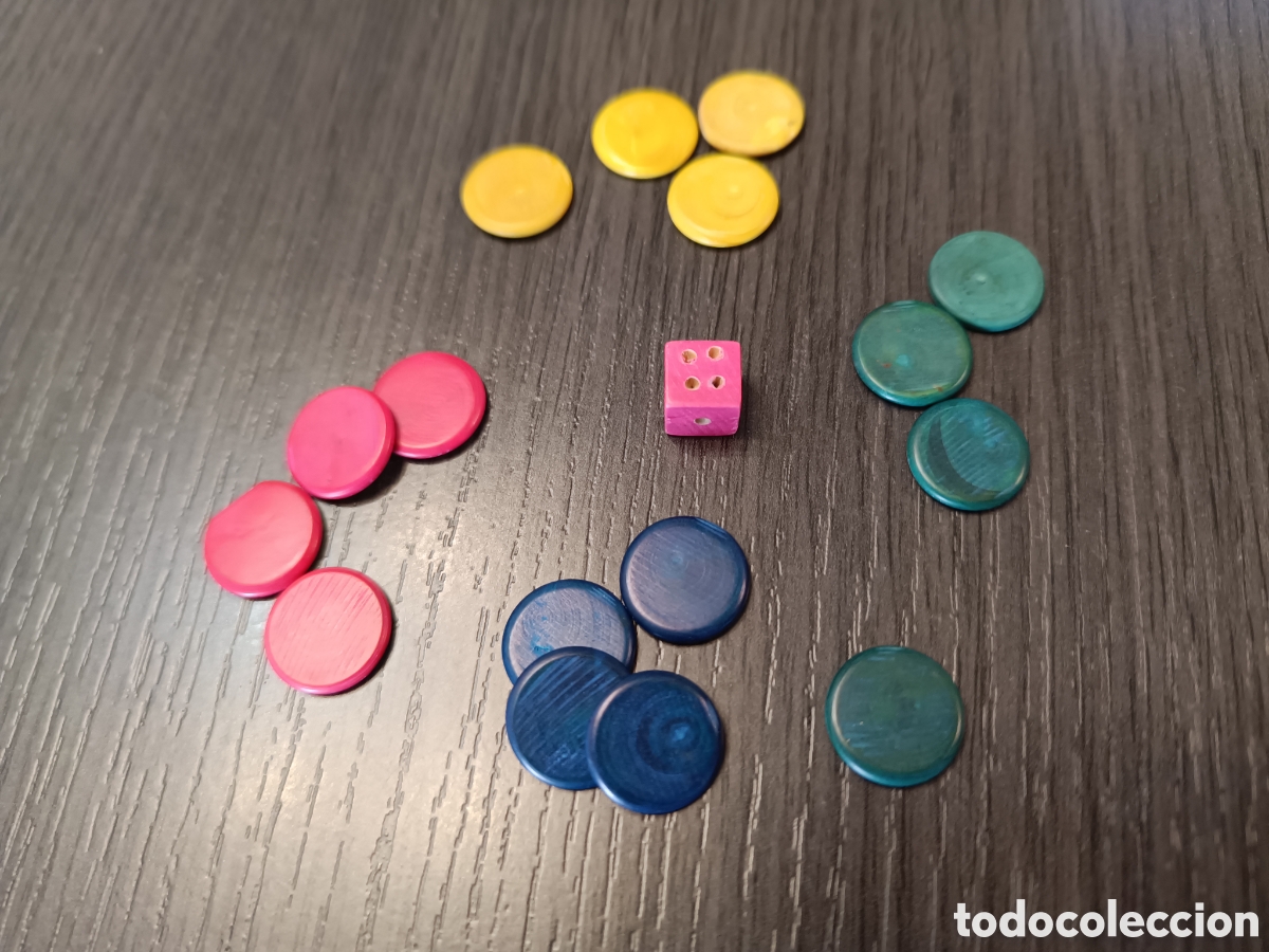 Juegos de mesa: Antiguo Juego Parch&iacute;s Madera y Damas - Foto 8