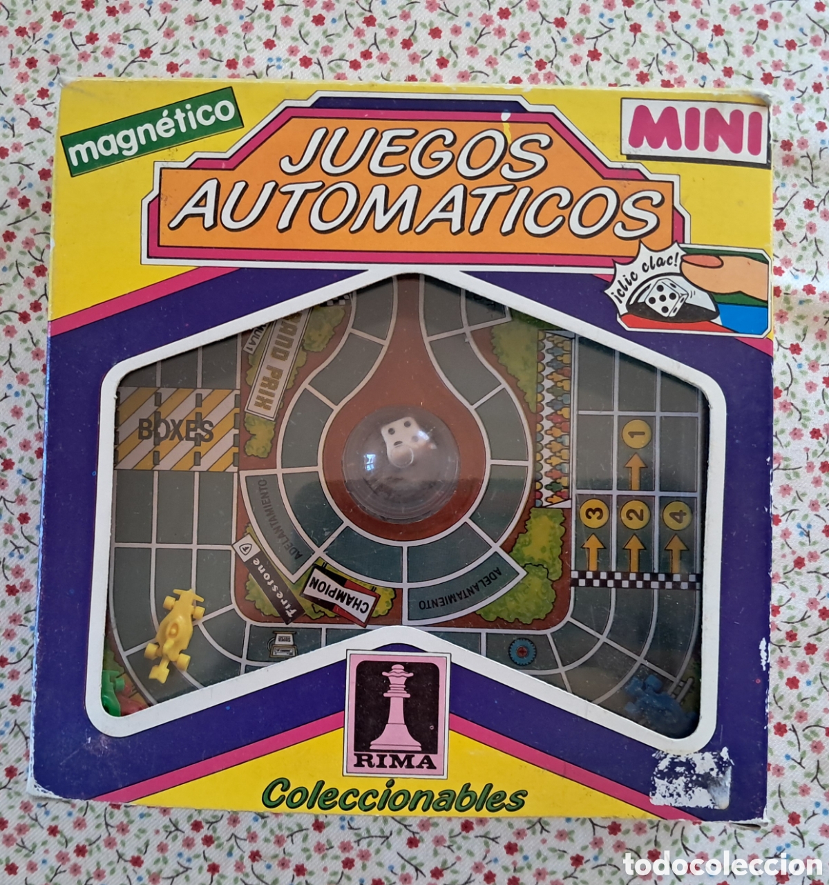 Juegos de mesa: Gran Prix. Juego magn&eacute;tico autom&aacute;tico de RIMA a&ntilde;os 80