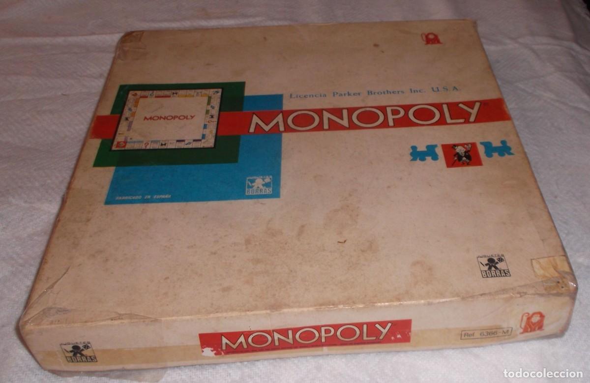 Juegos de mesa: Monopoly ref. 6366 Borras licencia Parker Brothers Inc U.S.A a&ntilde;os 70
