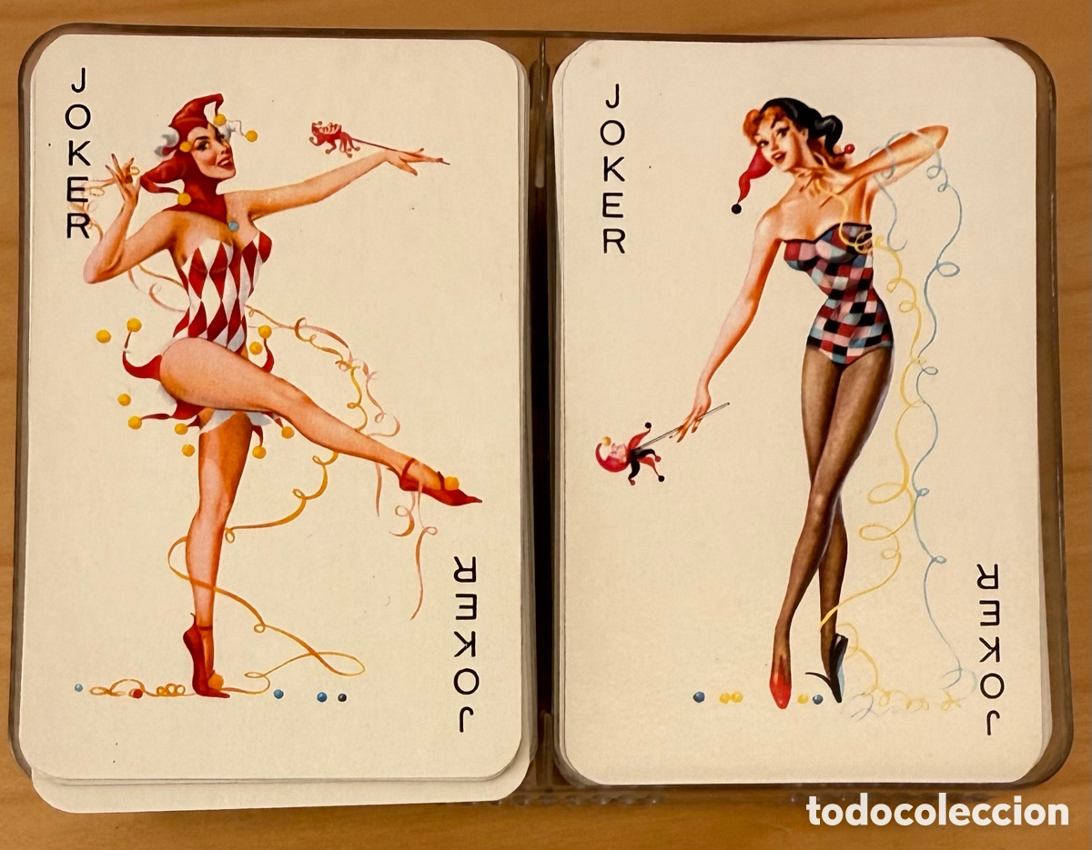 Juegos de mesa: Baraja de cartas de los a&ntilde;os 50 a 60 Erotica chicas