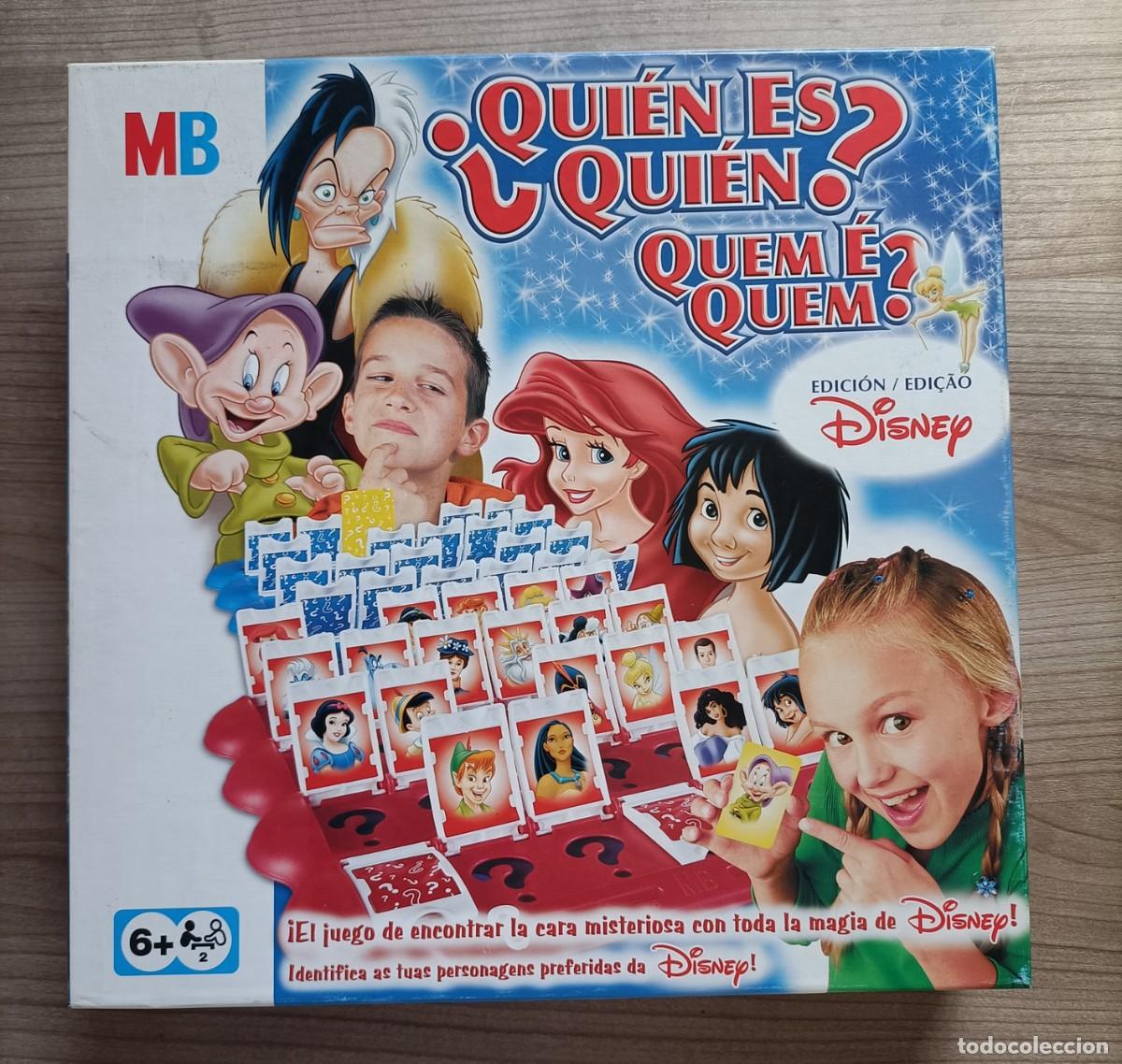 Juegos de mesa: Juguete, juego de mesa Quien es Quien de Diney de MB - semi nuevo y completo, ver nota