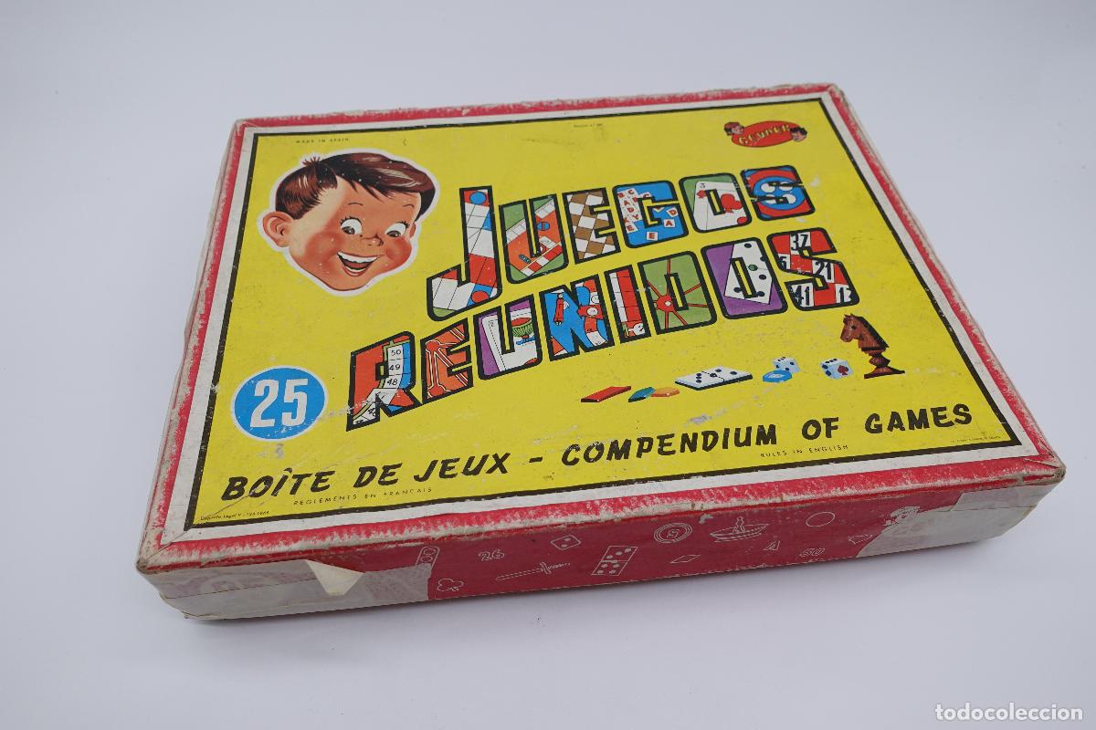 Brettspiele: JUEGO DE MESA VINTAGE JUEGOS REUNIDOS GEYPER 25 COMPENDIUM OF GAMES CAJA AMARILLA