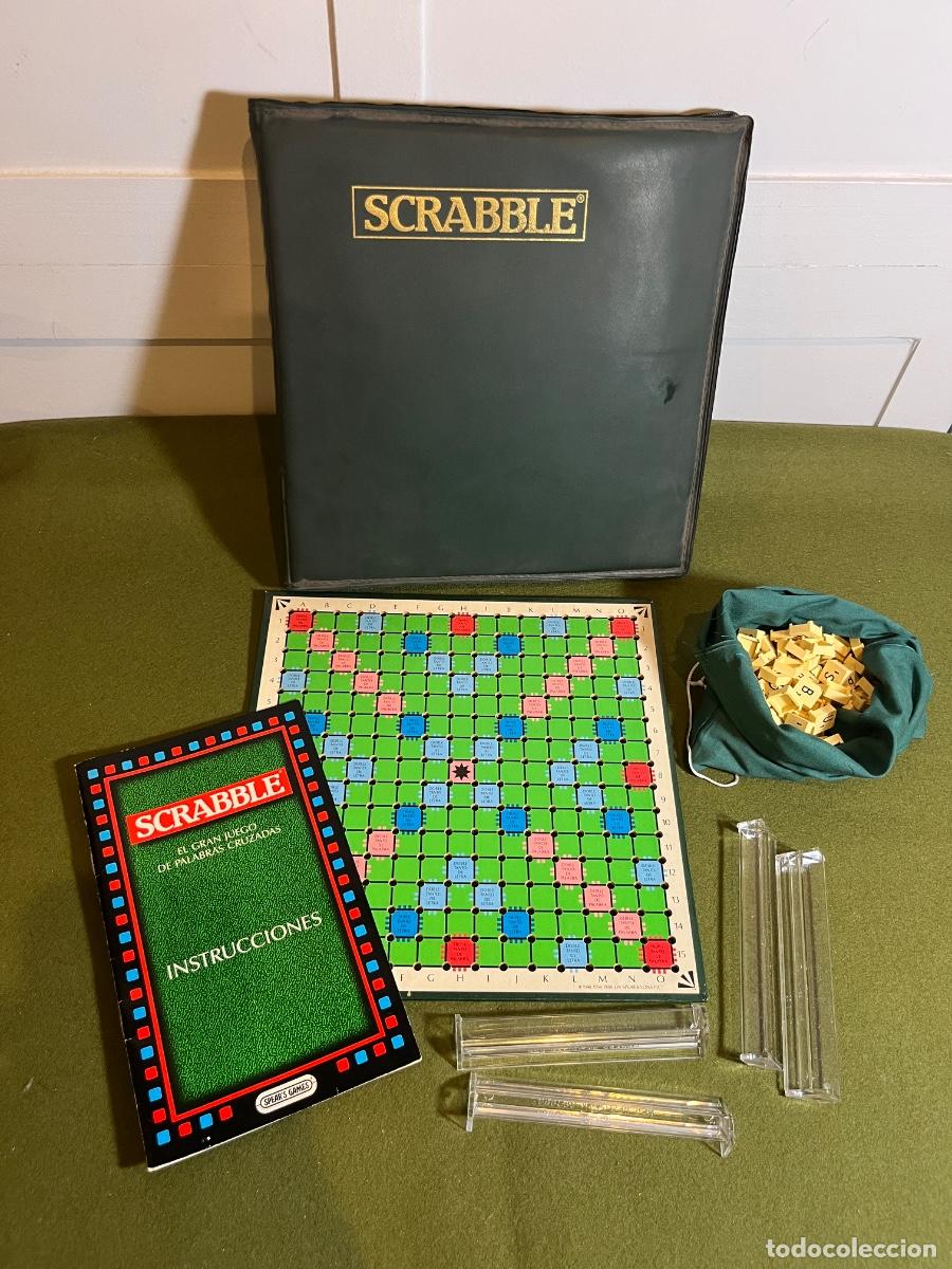 Jeux de table: Scrabble de Lujo Vintage Spear's Games A&ntilde;os 80 con Estuche, Tablero Giratorio y Fichas Completas