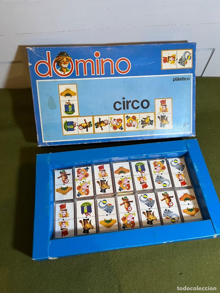 Juegos de mesa: Domin&oacute; Circo de pl&aacute;stico vintage EDUCA BORR&Aacute;S &ndash; Juego educativo infantil completo