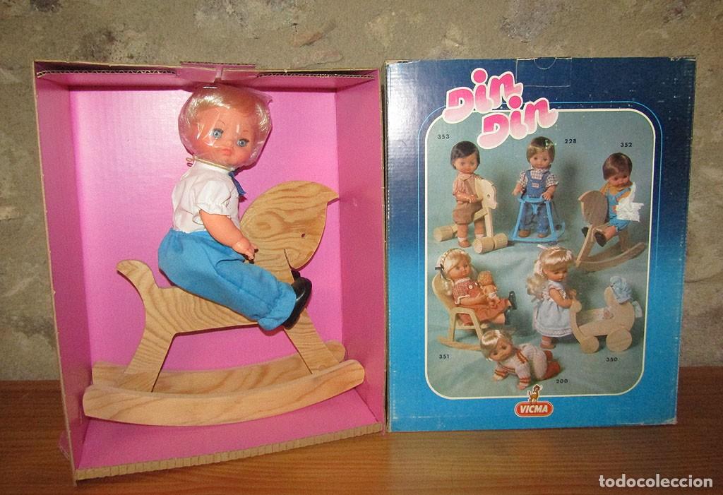 Juegos de mesa: ANTIGUO MU&Ntilde;ECO DIN DIN CABALLITO, DE VICMA - NUEVO Y EN SU CAJA ORIGINAL - A&Ntilde;OS 70