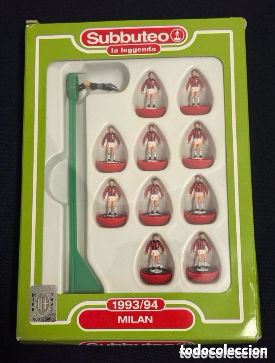 Brettspiele: F&uacute;tbol, Subbuteo La Leggenda, Hasbro, Mil&aacute;n 1993/94 (A26)