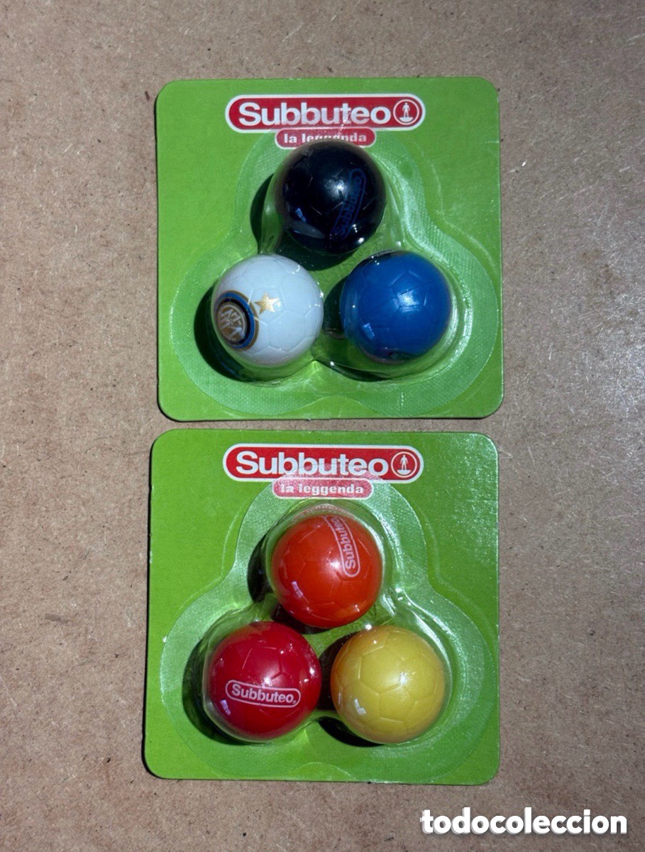 Brettspiele: Lote pelotas f&uacute;tbol Subbuteo La Leggenda, Hasbro (A26)