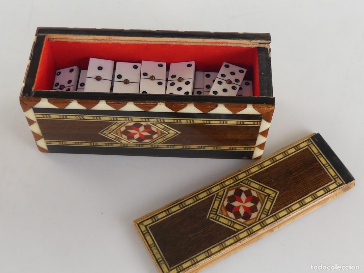 Brettspiele: JUEGO DE DOMINO EN CAJA DE MADERA TIPO GRANADINO