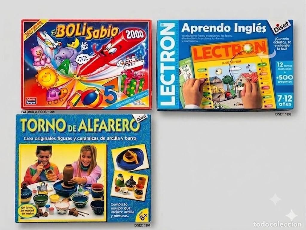 Jogos de mesa: Lote Juegos Vintage 80/90s: Boli Sabio, Lectron, y Torno Alfarero