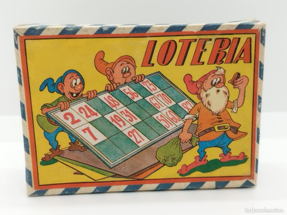 Juegos de mesa: ANTIGUA LOTERIA CON FICHAS DE MADERA