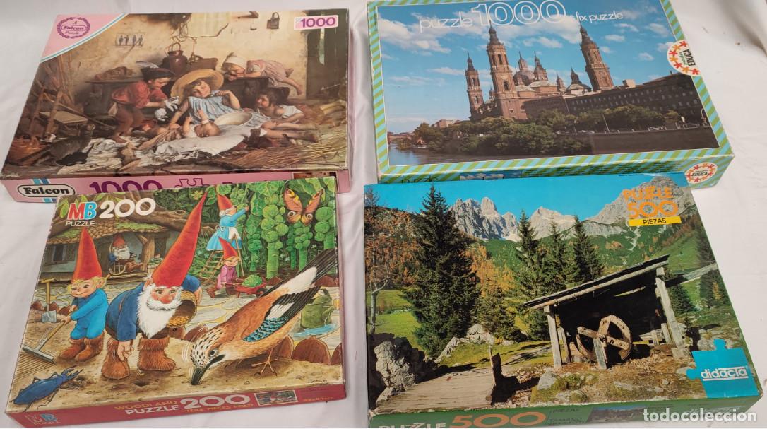 Juegos de mesa: LOTE DE 4 PUZZLES VINTAGE, DAVID EL GNOMO DE MB, IDACTA, EDUCA, FALCOM