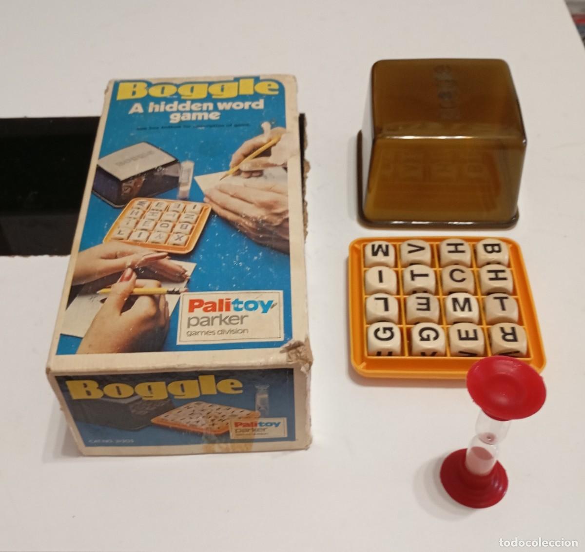 Juegos de mesa: JUEGO DE MESA DE DADOS BOGGLE HIDDEN WORD GAME VINTAGE DE LOS A&Ntilde;OS 70,HECHO POR PALITOY PARKER GAME