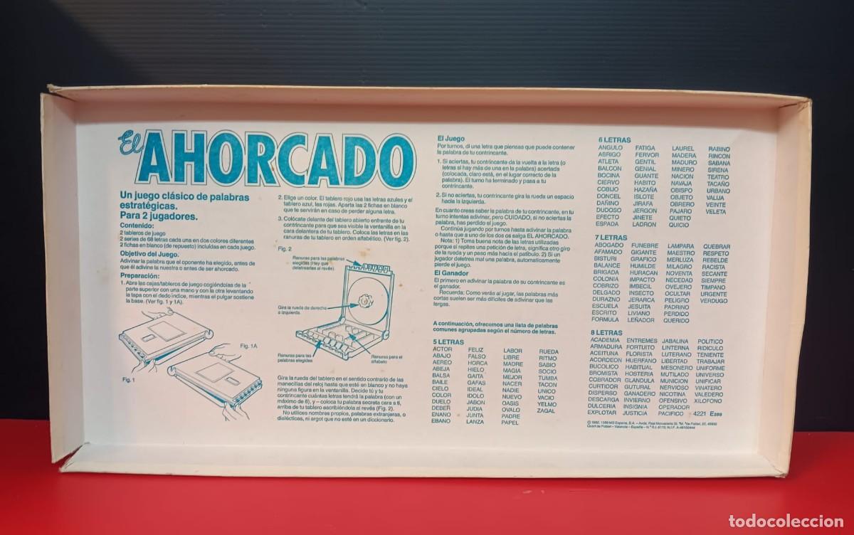 Juegos de mesa: JUEGO DE MESA EL AHORCADO DE MB 1989 COMPLETO - Foto 6