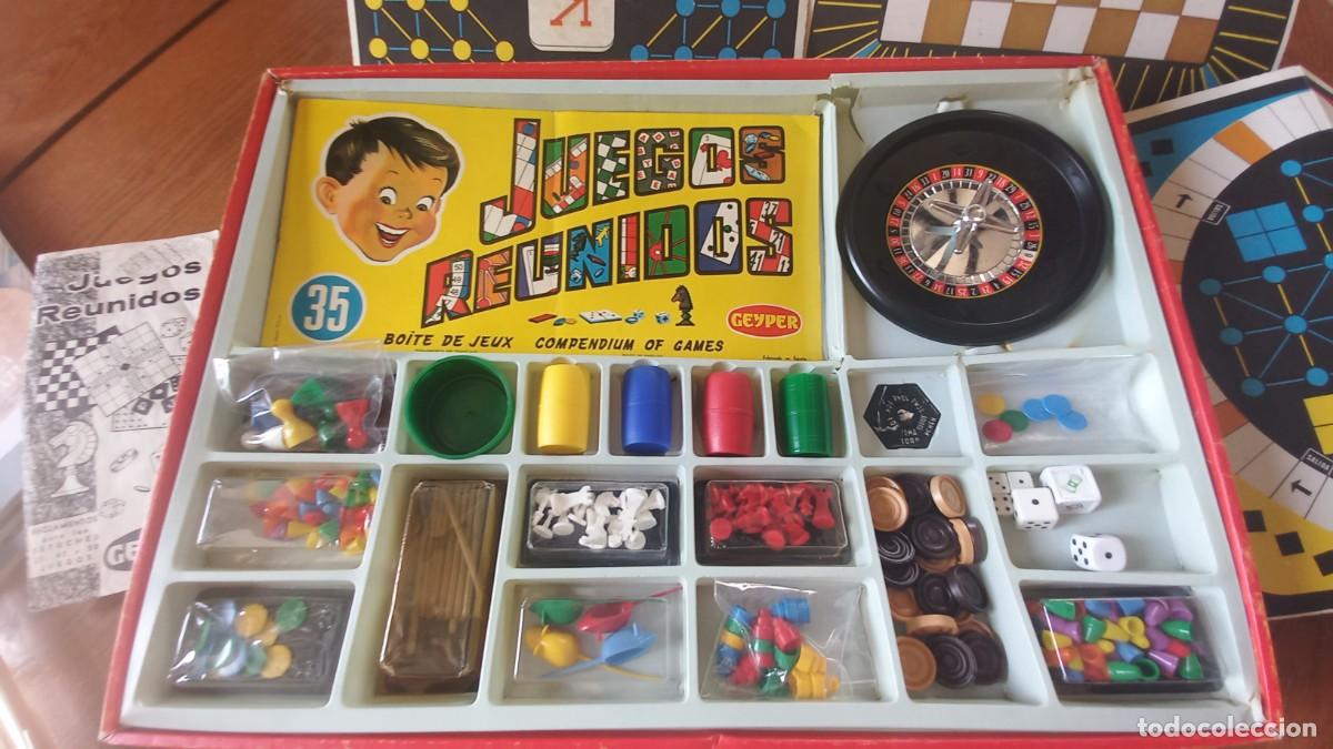 Brettspiele: caja estuche JUEGOS REUNIDOS GEYPER 35 juegos CON REGLAMENTO A&Ntilde;OS 70