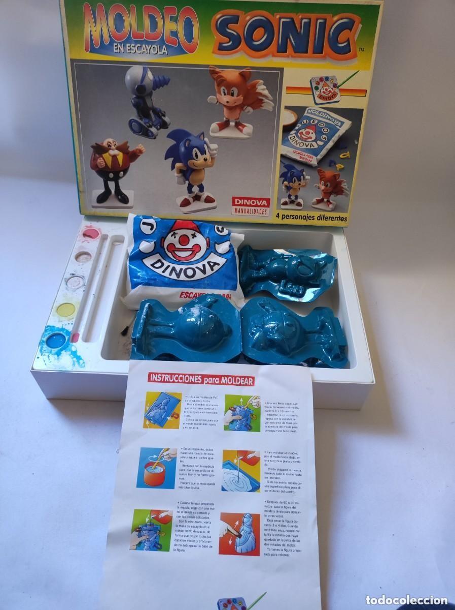 Juegos de mesa: Antiguo juego de mesa moldear Sonic - moldeo en escayola dinova - Sonic erizo sega