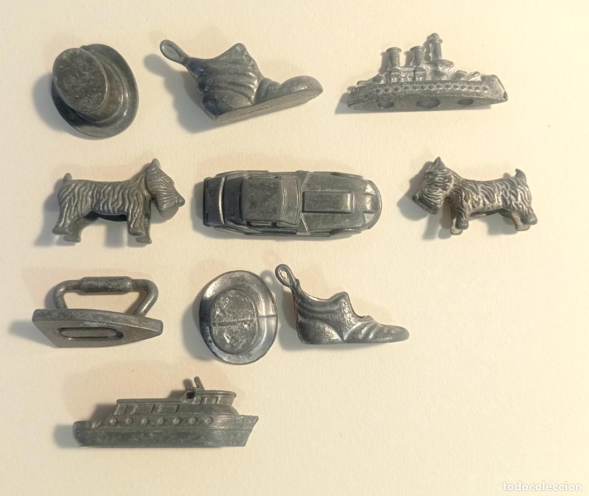 Juegos de mesa: LOTE FICHAS MONOPOLY METAL SOMBRERO PERRO PLANCHA COCHE ETC...