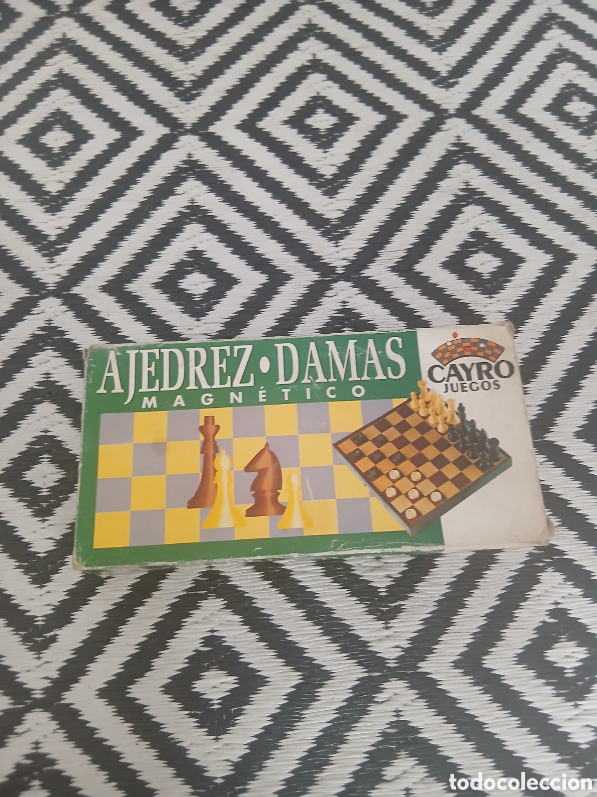 Juegos de mesa: Antigua AJEDREZ DAMAS MAGN&Eacute;TICO VINTAGE. FABRICADO EN ESPA&Ntilde;A