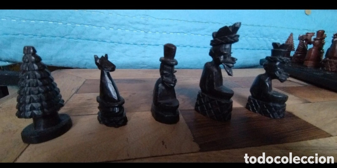 Juegos de mesa: Ajedrez de madera artesanal