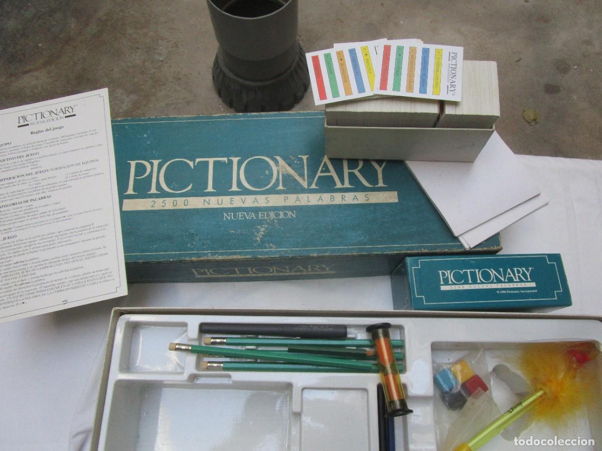 Juegos de mesa: Antiguo juego Pictionary de Diset. 1980s - de 3 a 16 jugadores de 14 a&ntilde;os o m&aacute;s, 2500nuevas palabras