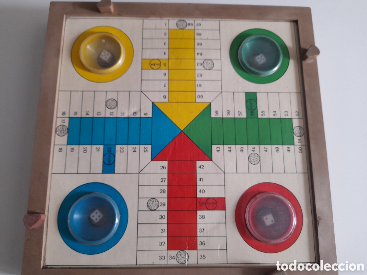 Juegos de mesa: ANTIGUO PARCHIS. FUNCIONAN TODOS LOS DADOS. - Foto 4