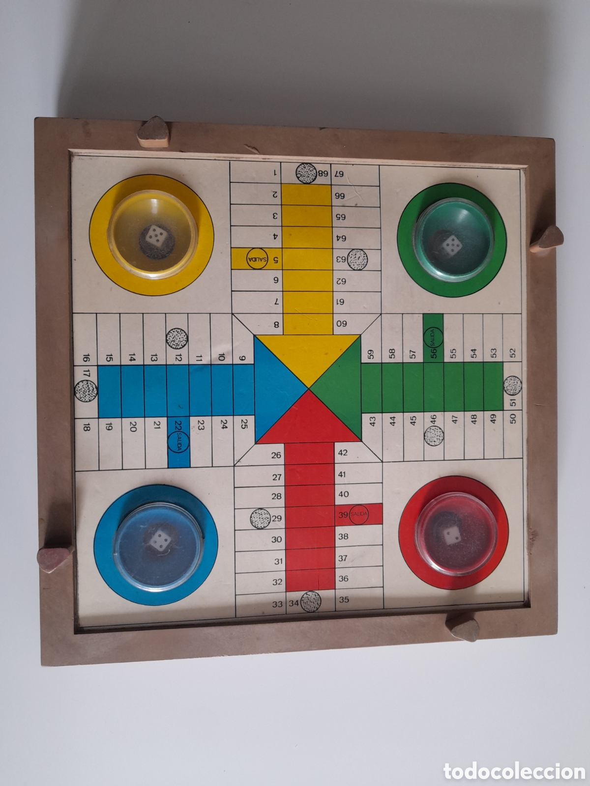Juegos de mesa: ANTIGUO PARCHIS. FUNCIONAN TODOS LOS DADOS. - Foto 1