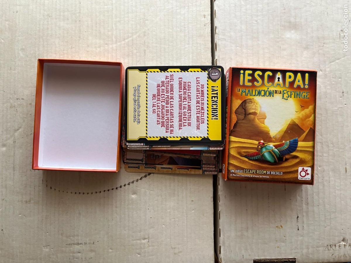 Juegos de mesa: ESCAPA LA MALDICION DE LA ESFINGE ESCAPE ROOM POCKET BOLSILLO - MUEGO MESA KREATEN