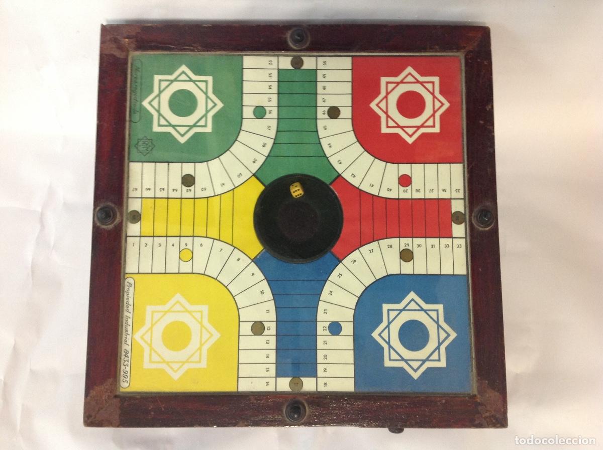 Juegos de mesa: Parchis con pulsadores para dado. A&ntilde;os 70