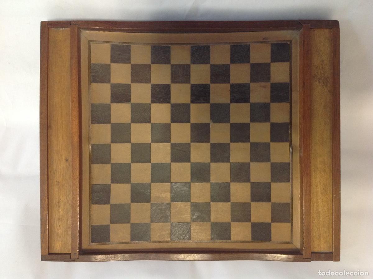 Juegos de mesa: Tablero doble de madera para ajedrez y damas