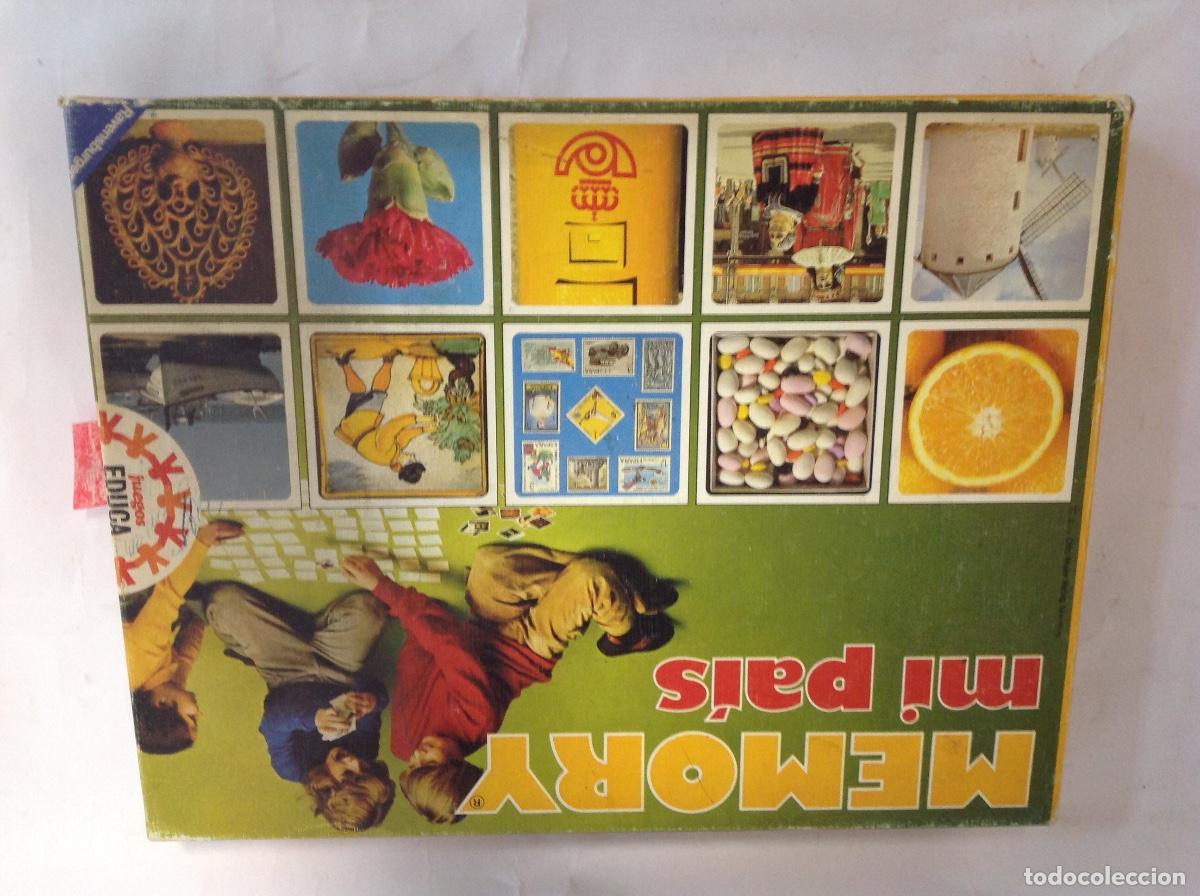 Juegos de mesa: MEMORY MI PA&Iacute;S. JUEGOS EDUCA . A&ntilde;os 80
