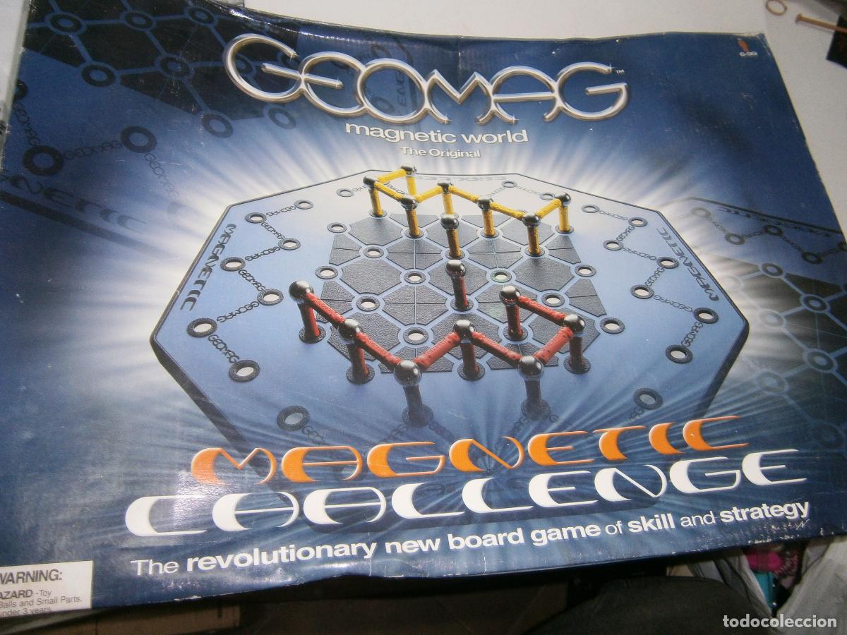 Juegos de mesa: ANTIGUO JUEGO DE ESTRATEGIA Y HABILIDAD GEOMAG MAGNETIC CHALLENGE NUEVO SIN USAR