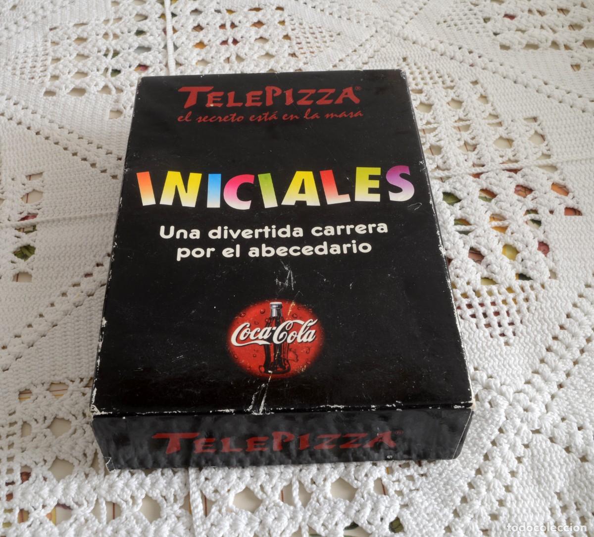 Juegos de mesa: Juego de mesa promocional Telepizza y Coca-Cola &rdquo;Iniciales&rdquo;, hacia 1993