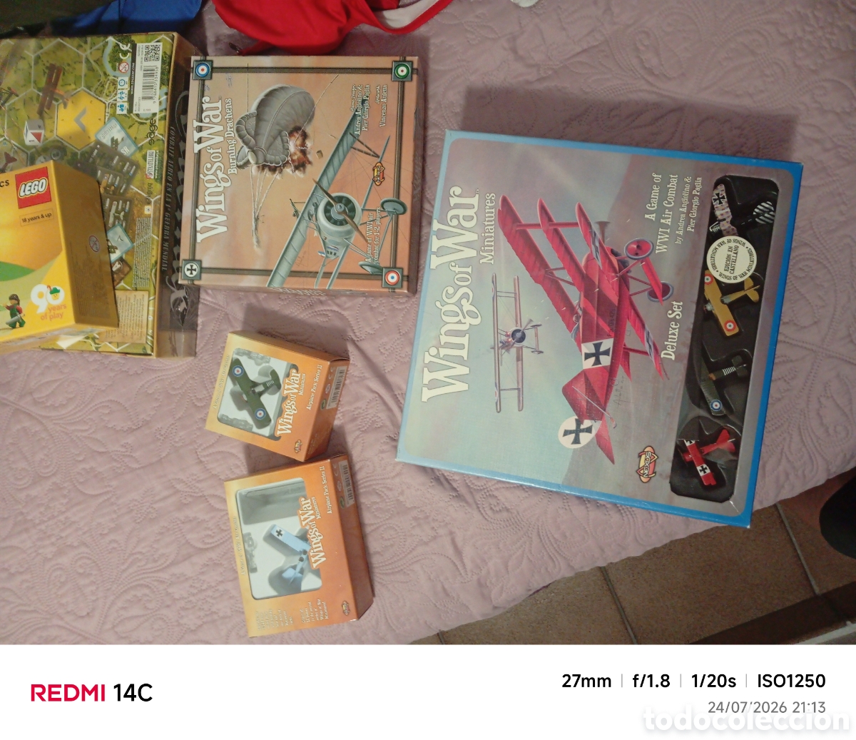 Juegos de mesa: Lote juego de mesa y aviones wings of glory