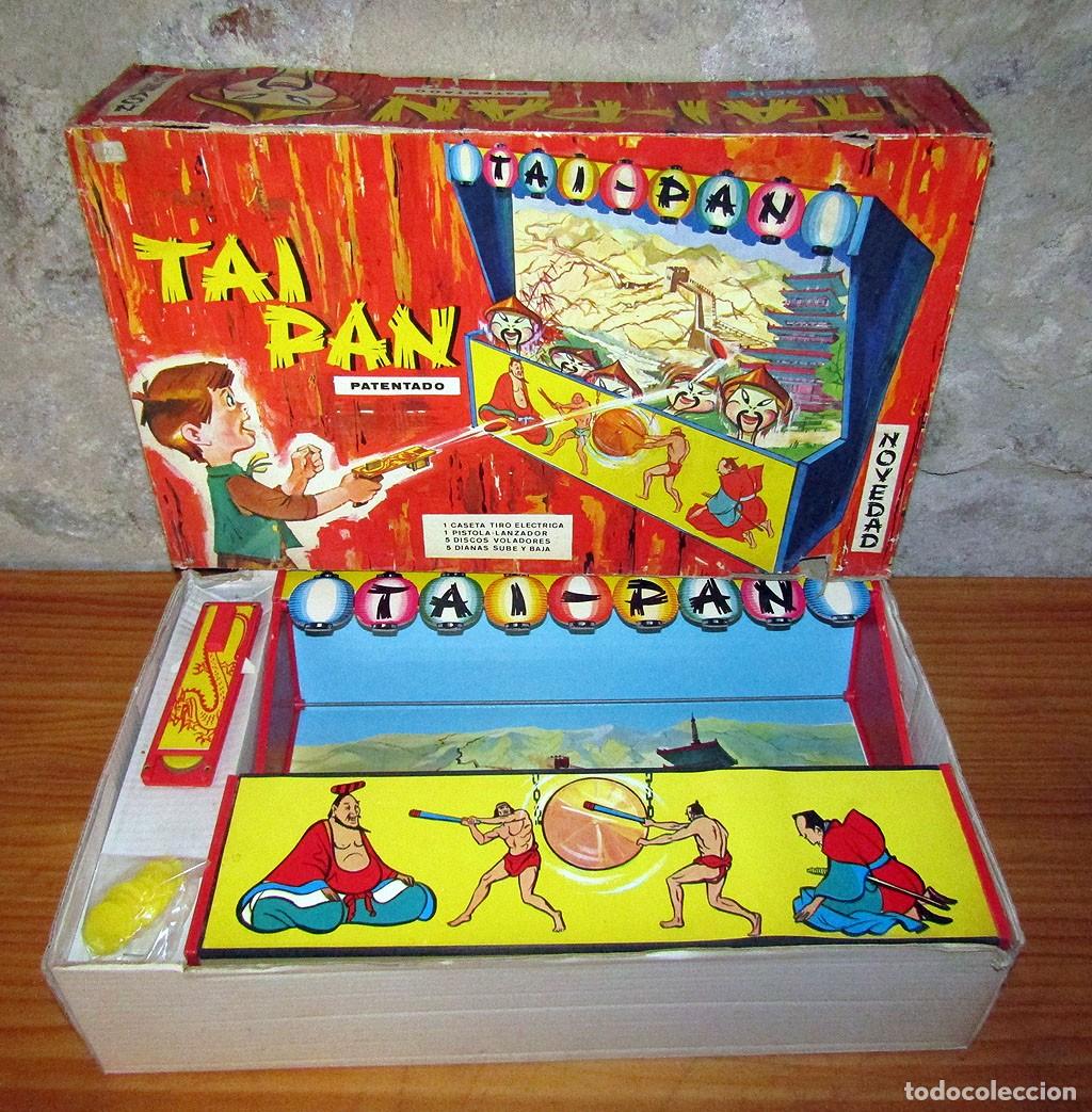 Juegos de mesa: ANTIGUa CASETA DE TIRO TAI-PAN, DE JUGUETES GRACIA. CON PISTOLA Y DISCOS. EN SU CAJA ORIGINAL. 1972