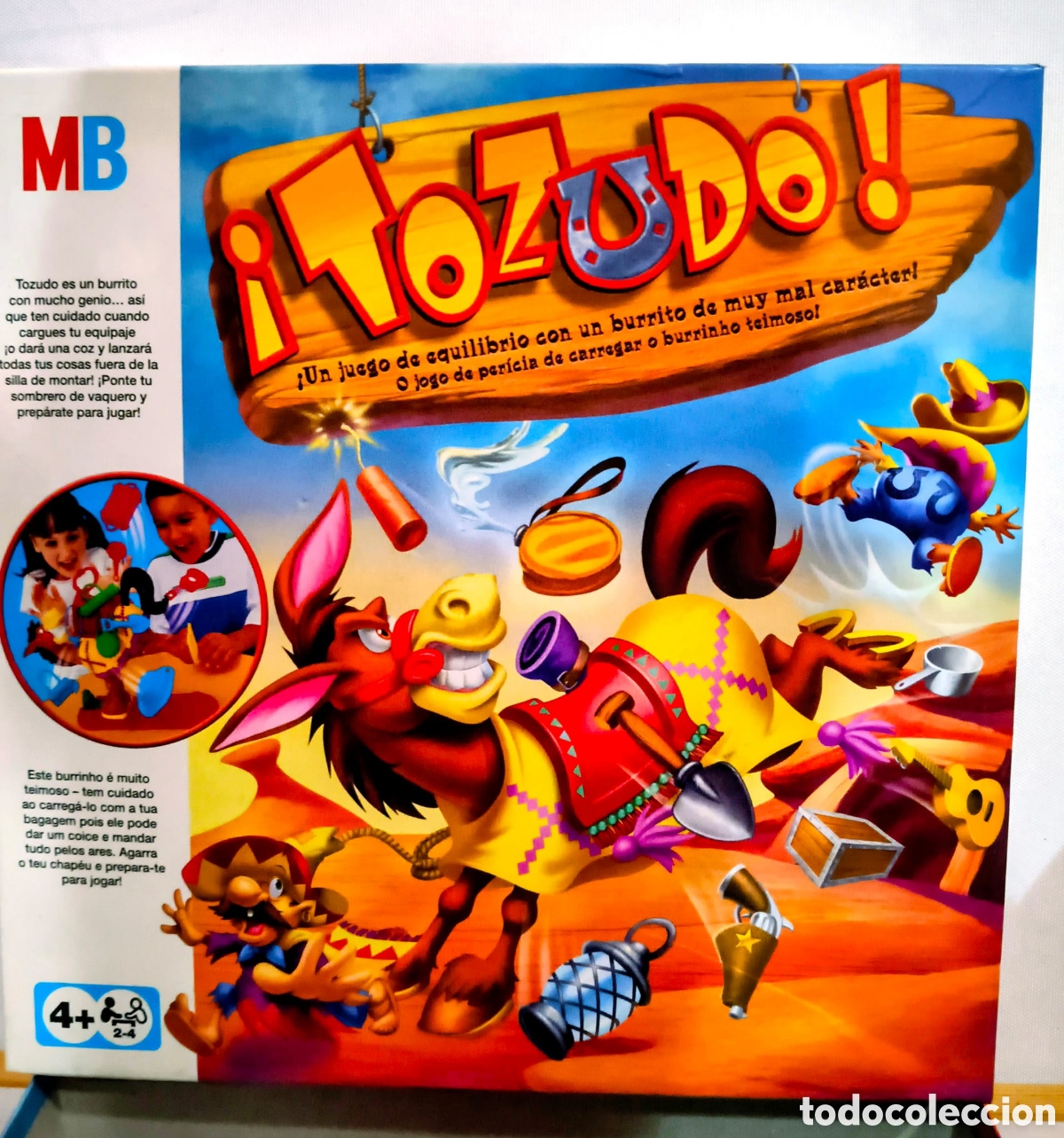 Juegos de mesa: Juego de mesa Tozudo MB Hasbro clasico completo infantil