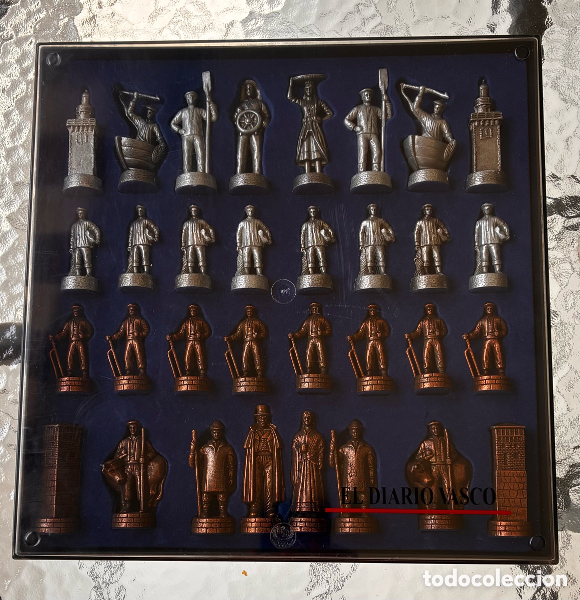 Juegos de mesa: AJEDREZ TEM&Aacute;TICO VASCO BRONCE - Foto 2