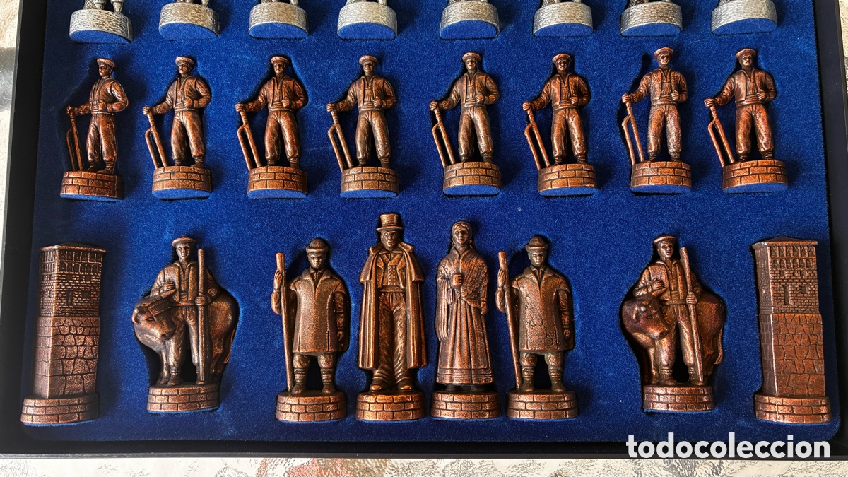 Juegos de mesa: AJEDREZ TEM&Aacute;TICO VASCO BRONCE - Foto 5