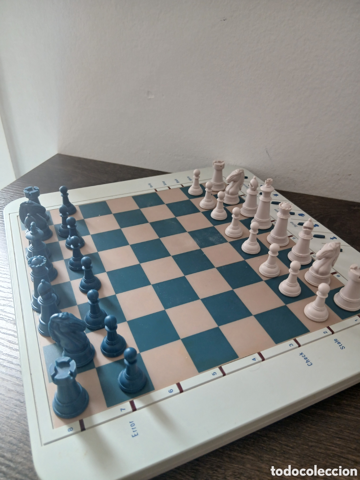 Juegos de mesa: ajedrez electr&oacute;nico 1990 vintage.Funciona ver fotos