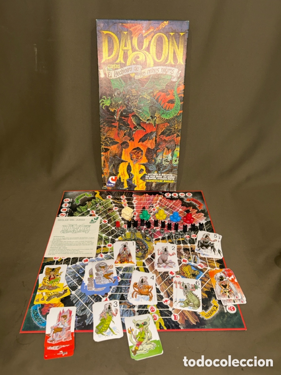 Juegos de mesa: DAGON CONTRA EL HECHICEROS DE LOS REINOS NEGROS, CEFA, A&Ntilde;OS 80