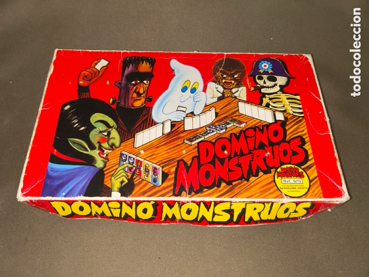 Juegos de mesa: JUEGO DE MESA DOMINO MONSTRUOS AIRGAM MADE IN SPAIN REF 970