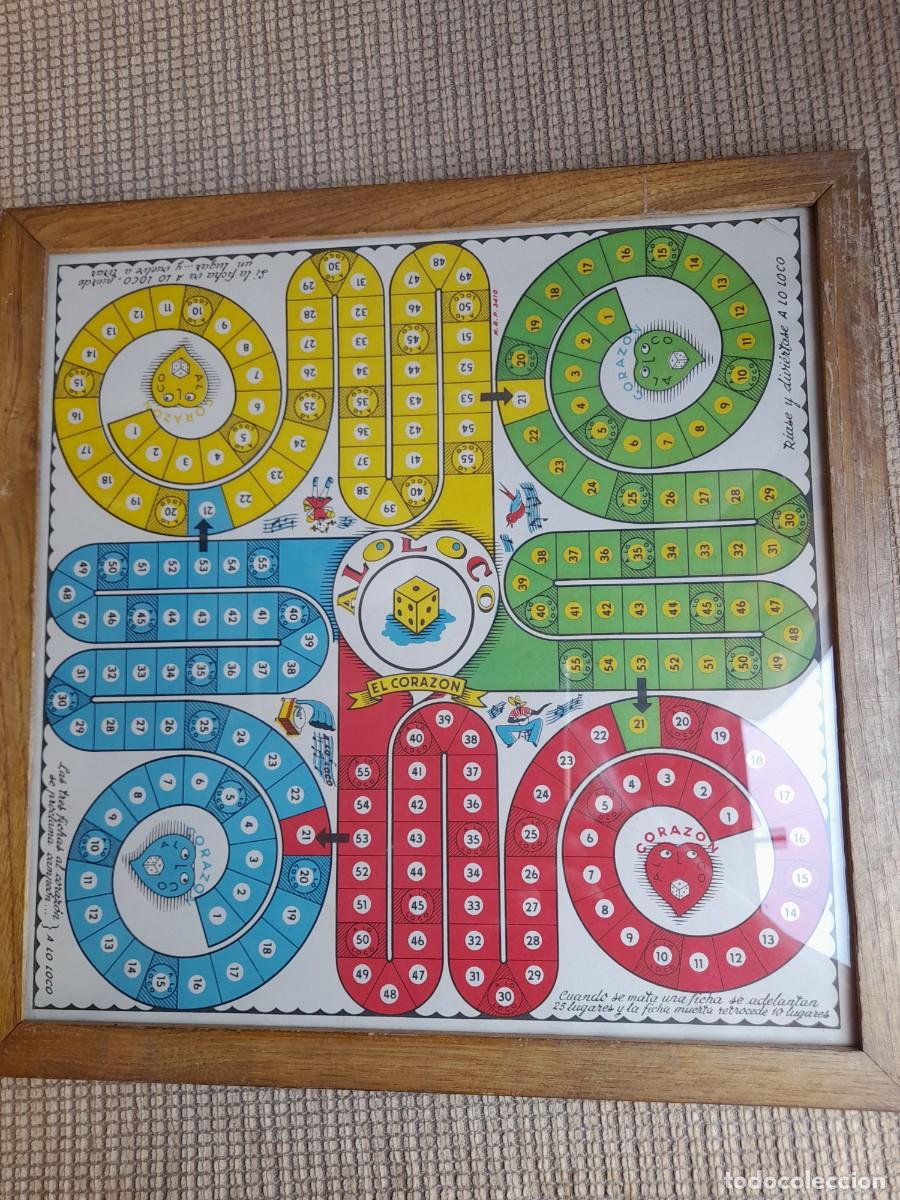 Juegos de mesa: PARCHIS TABLERO ANTIGUO &rdquo;A LO LOCO &rdquo;