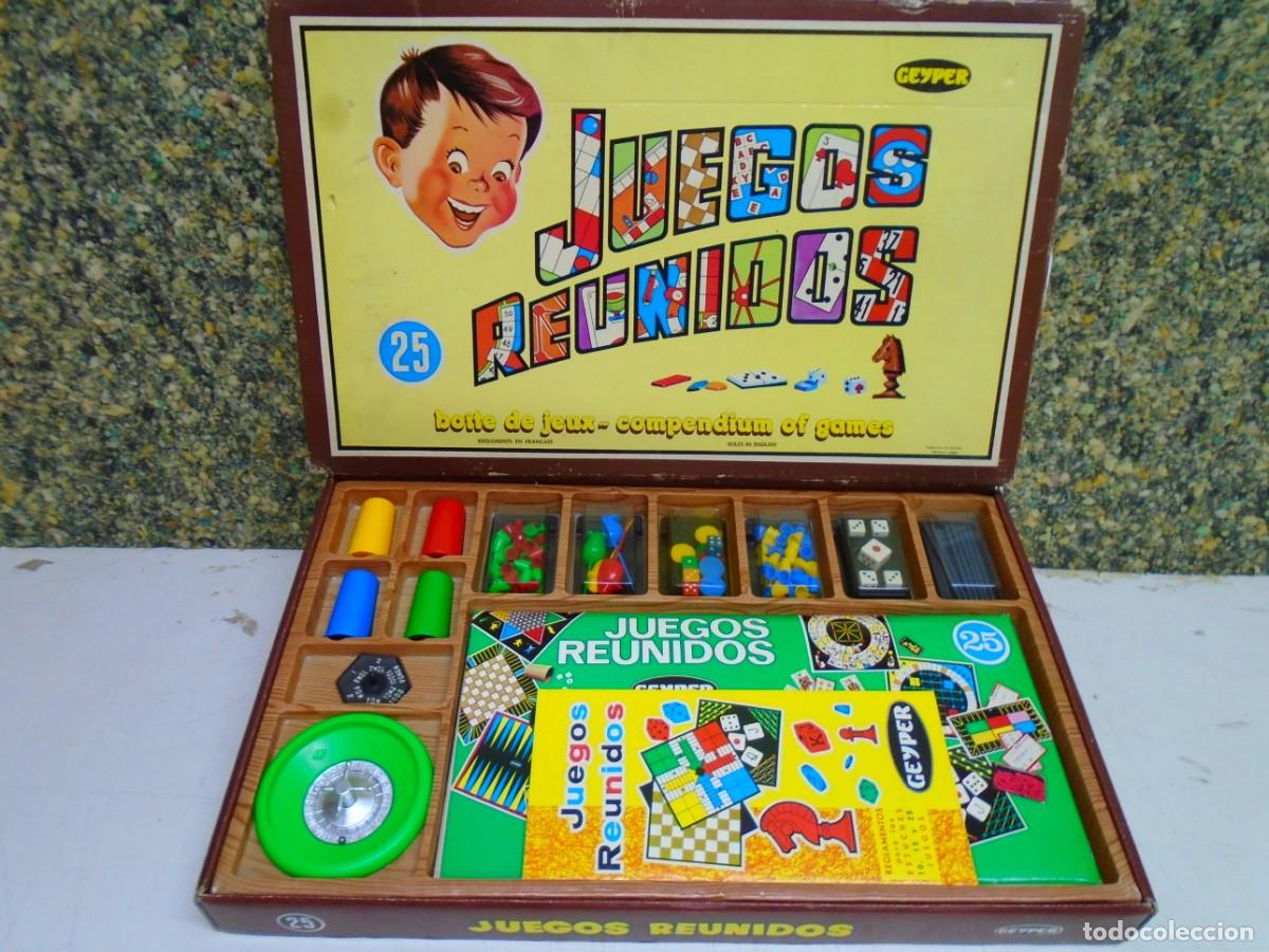 Juegos de mesa: JUEGOS REUNIDOS&rdquo;GEYPER&rdquo;-25.CAJA SIN JUGAR.TODO COMPLETO Y NUEVO.