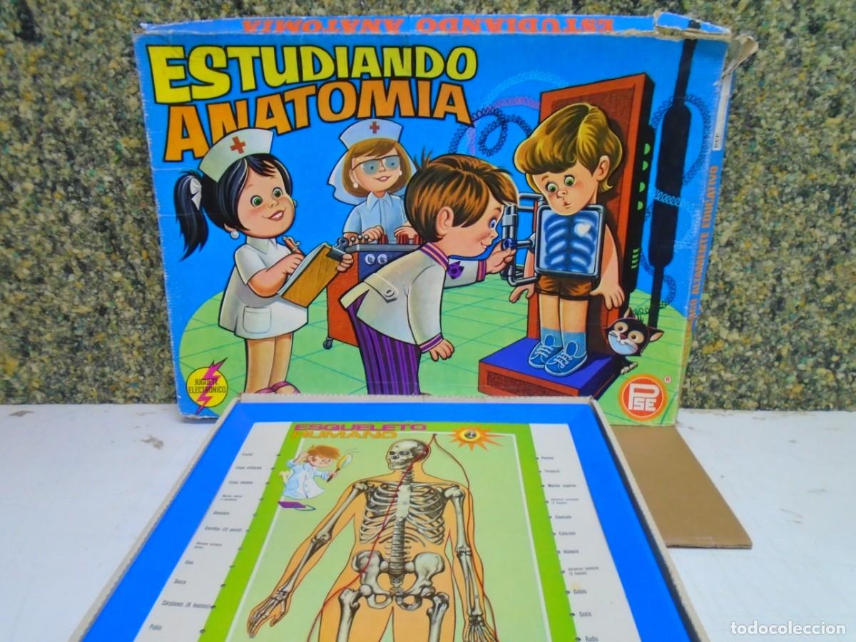 Juegos de mesa: ESTUDIANDO ANATOMIA,JUGUETE ELECTRONICO(PILAS)FABRICADO POR PSE,A&Ntilde;OS 70.