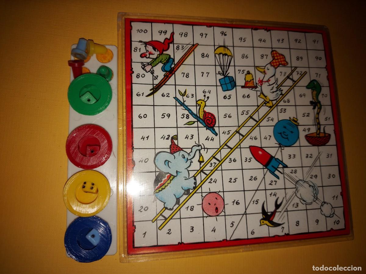 Juegos de mesa: JUEGO DE LA ESCALERA, MINI JUEGO A&Ntilde;OS 70