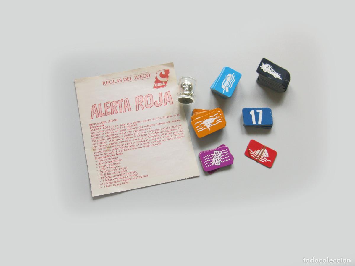Board Games: FICHAS, CARTAS E INSTRUCCIONES DEL JUEGO ALERTA ROJA DE JUGUETES CEFA