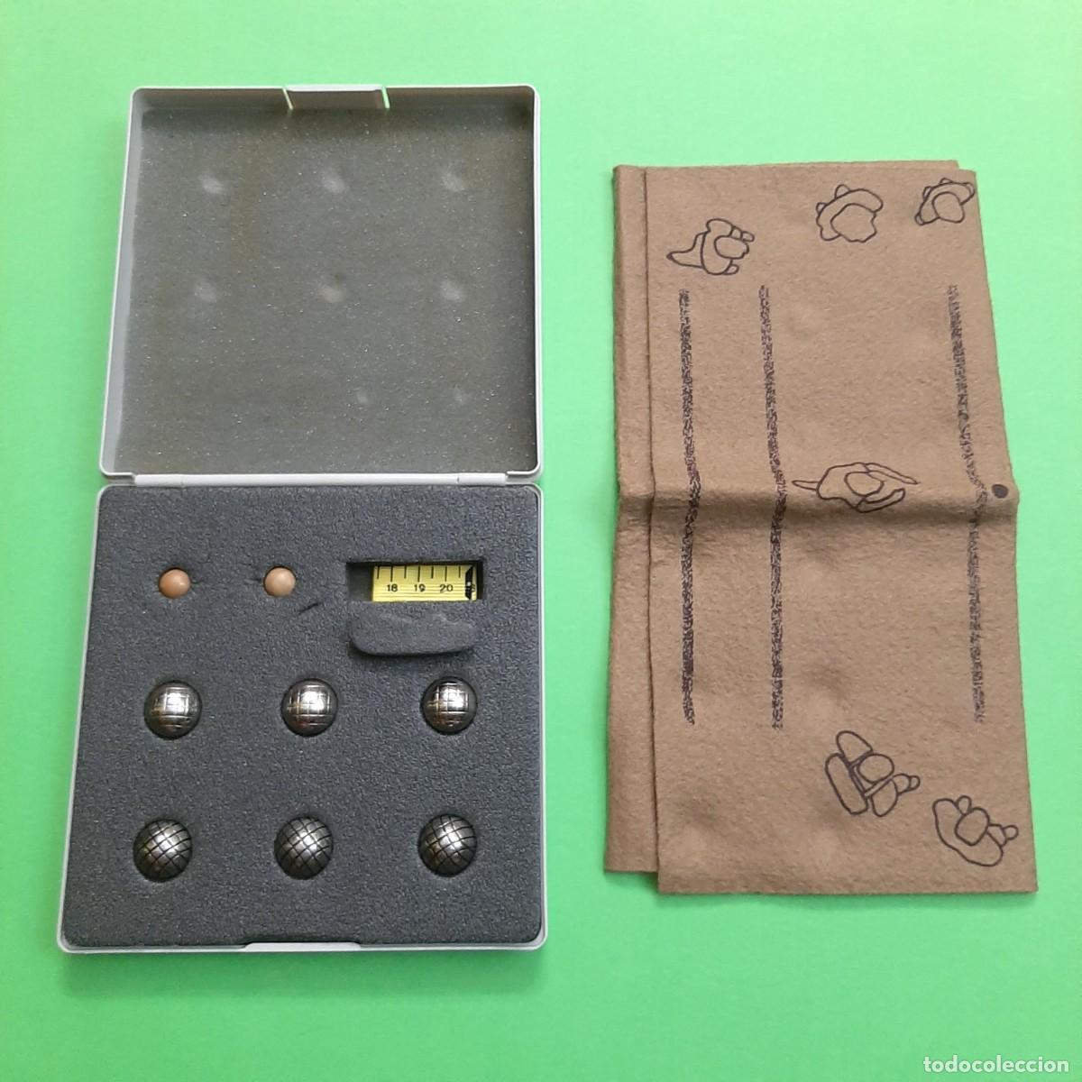 Juegos de mesa: Antiguo mini juego petanca de mesa port&aacute;til de viaje. Nuevo. A&ntilde;os 80-90