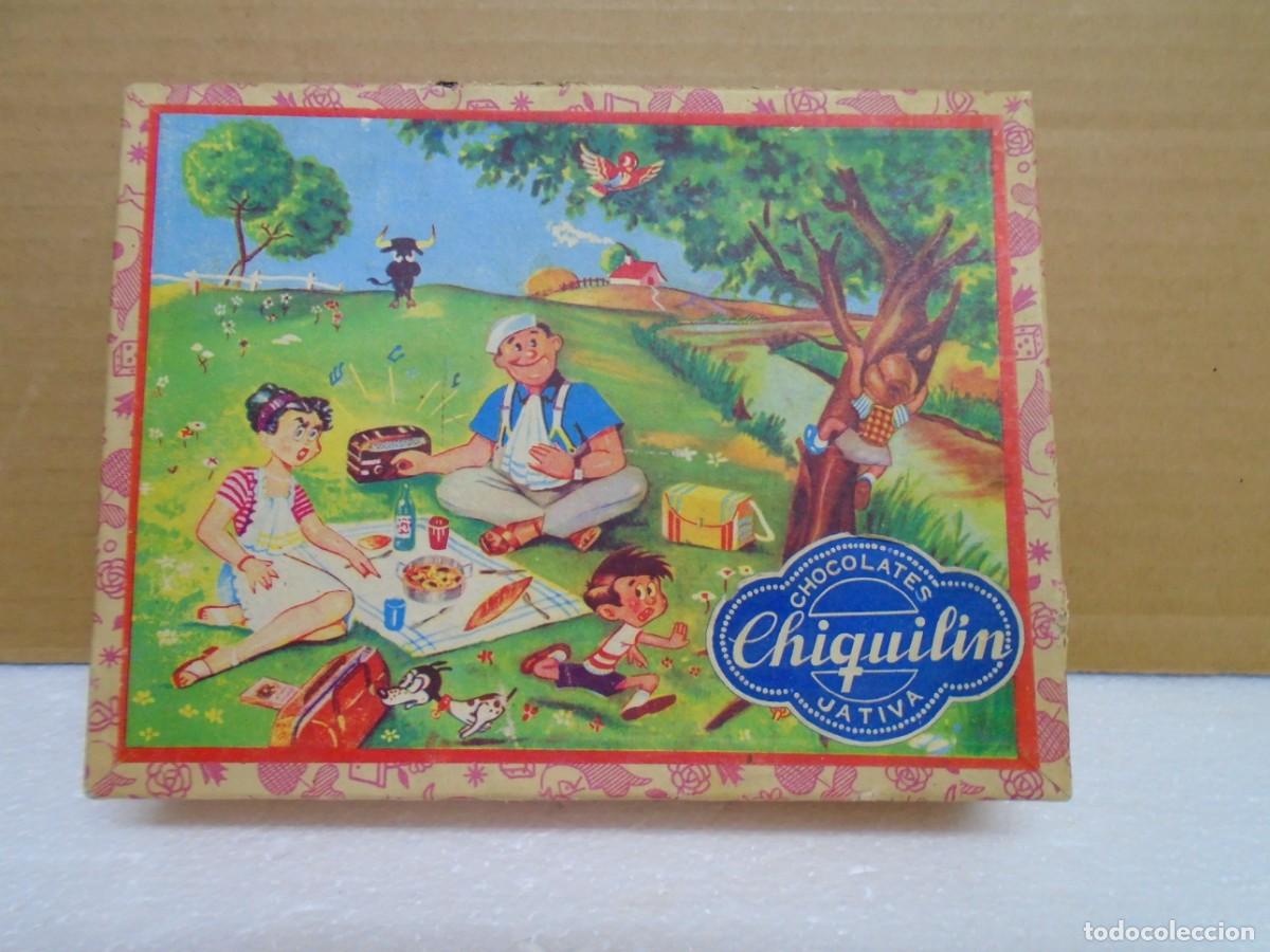 Juegos de mesa: CHOCOLATE&rdquo;CHIQUILIN&rdquo;JATIVA(VALENCIA)ANTIGUO PUZLE/ROMPECABEZAS DE CARTON.