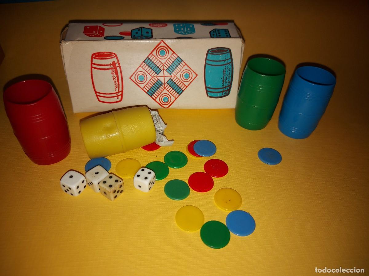 Juegos de mesa: SET CUBILETES DADOS Y FICHAS 4 JUGADORES PARCHIS